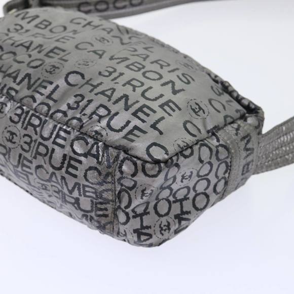 CHANEL Unlimited Shoulder Bag Nylon Silver CC Auth bs7961 - Picture 11 of 16